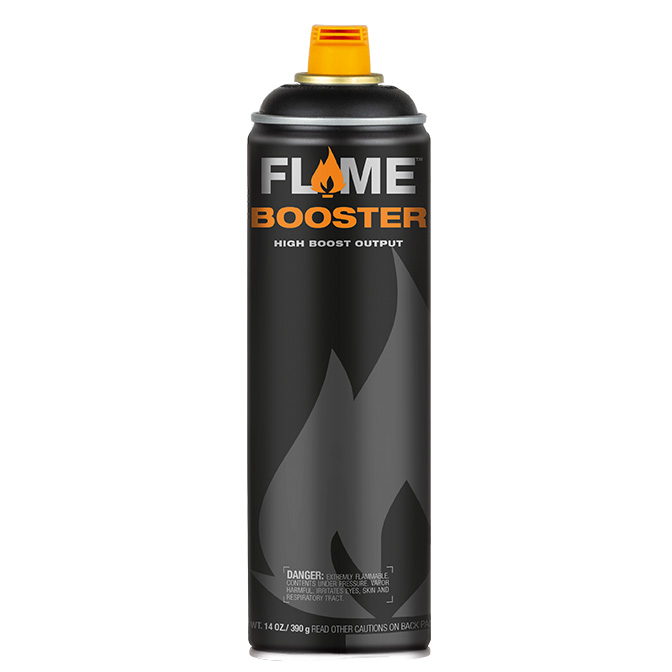 FLAME ORANGE 500ml BOOSTERスプレー　THICK BLACK ,SILVER 2色展開