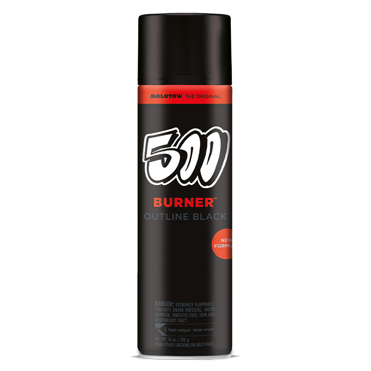 MOLOTOW BURNER OUTLINE BLACK 500ml