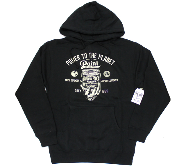 50%OFF ''セール''　 "PAINT IT BLACK" パーカー　2色展開