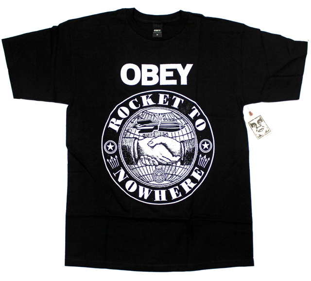 OBEY  ''Rocket to Nowhere''Tシャツ 2色展開