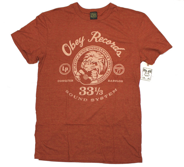 OBEY  ''Conquer Babylon'' Tシャツ ヘザーブリック