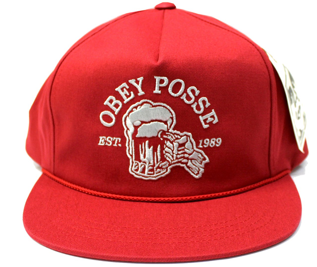 OBEY After Midnight スナップバック CAP　レッド
