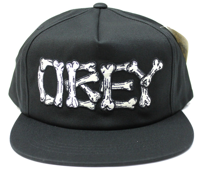【SALE】 OBEY Brigade スナップバック CAP　ブラック
