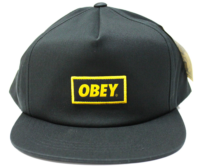 OBEY  スナップバック CAP ''NEW ORIGNAL''　ブラック