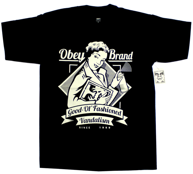 OBEY Vandalism Teeシャツ 3色展開