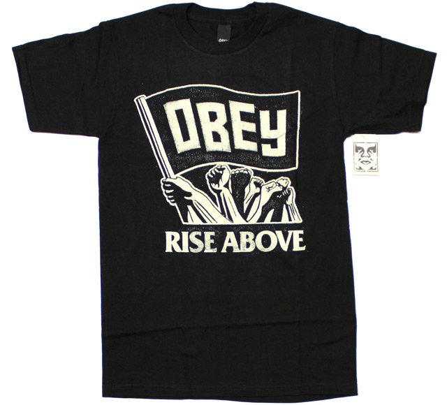 OBEY Rise Above Flag  Tシャツ 3色展開