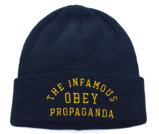 OBEY INFAMOUS  ビーニー　ネイビー