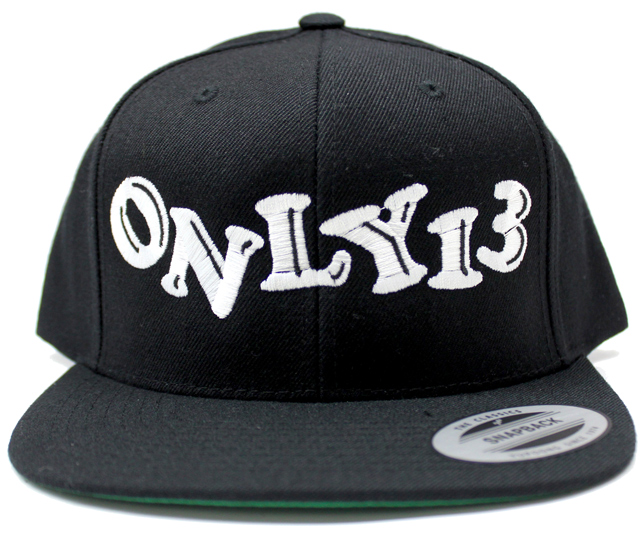 ONLY13  ''GOLOGOLOGO'' スナップバックCAP ブラック