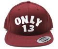 ONLY13  AGONY LOGO スナップバックCAP バーガンディー