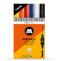 MOLOTOW ONE4ALL ツインマーカー ベーシック1 TWIN Marker 6本セット
