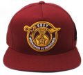 OBEY BROTHERHOOD スナップバック CAP バーガンディ　