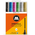 MOLOTOW ONE4ALL 227HS  メタリックセット Pump Marker 6本セット