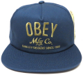 OBEY COMPANY スナップバック CAP インディゴ