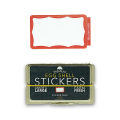 ''EGGSHELL STICKER'' RED Wavy Border Blanks   80枚入り