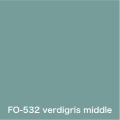 Flame orange verdigris middle FO-532
