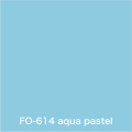 Flame orange aqua pastel FO-614