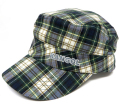 Kangol LINEN PLAID ARMY CAP グリーンチェック