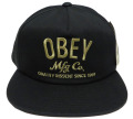 OBEY COMPANY スナップバック CAP ブラック