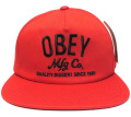 OBEY COMPANY スナップバック CAP レッド