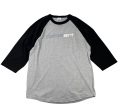 calmaart ロゴ ラグラン3/4スリーブ Tシャツ 4色展開