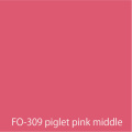 Flame orange piglet pink middle FO-309