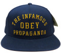 OBEY INFAMOUS スナップバック CAP ネイビー