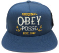 OBEY MARITIME スナップバック CAP ダスティネイビー