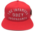 OBEY INFAMOUS スナップバック CAP レッド