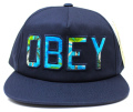 【SALE】 OBEY  ストラップバック CAP ''WHARF''　ネイビー