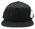 【SALE】 OBEY  スナップバック CAP ''DIVISADERO'' ストラップバック CAP ブラック