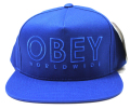 【SALE】 OBEY  スナップバック CAP ''DIVISADERO'' ストラップバック CAP ブルー