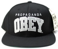 【SALE】 OBEY THROWBACK スナップバック CAP　ブラック/シルバー