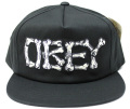 【SALE】 OBEY Brigade スナップバック CAP　ブラック