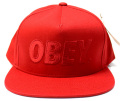 【SALE】 OBEY  スナップバック CAP ''THE CITY''　レッド