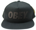 【SALE】 OBEY  スナップバック CAP ''THE CITY''　ジェットブラック