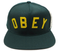 【SALE】 OBEY CORE スナップバック  CAP ダークグリーン