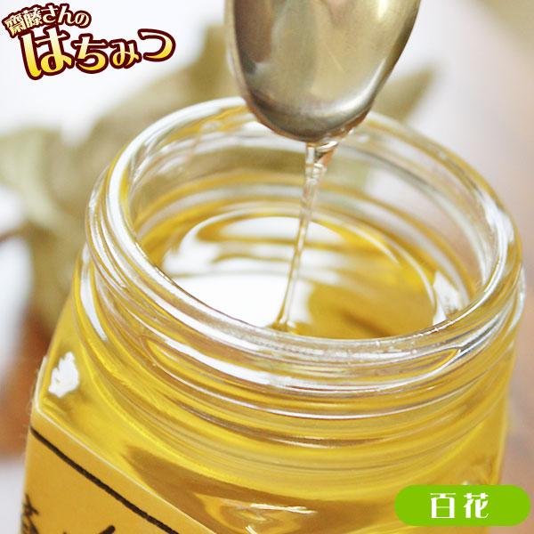 【純粋はちみつ　百花500ｇ】山や野に蜂を放して様々な花の蜜を集めました。色々な花が混ざっているので風味が豊か。どんな味か食べてみるまでわからないのもお楽しみ♪ [※SP]