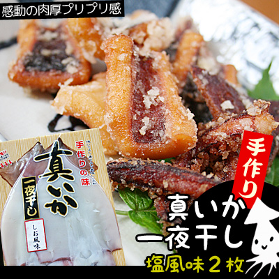 【いか一夜干し 塩風味2枚】[※冷凍便・五戸水産直送]