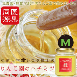 【シロタ博士のりんご園のハチミツ M】(150g 化粧箱入り)国産 無農薬 はちみつ 医果同源 プレミアム[※常温便][※当店他商品との同梱可]