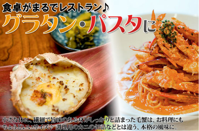 ≪送料無料≫【北海道産 ボイル毛蟹 500g×2尾】濃厚なカニ味噌が
