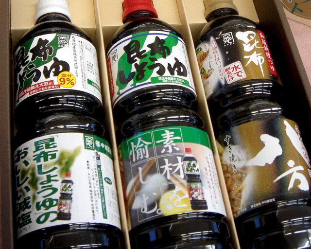 中村醸造 昆布しょうゆ1L 1本】まろやかな生醤油にコクと旨み豊かな