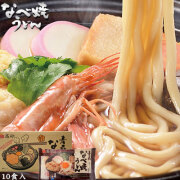 【青森なべ焼きうどん 10食セット】青森県産小麦 ネバリゴシ100% 日高昆布のだし スープ 天ぷら 麺が一式セット♪ 青森 鍋焼き うどん 箱買い 高砂食品[※当店他商品との同梱可][※常温便]