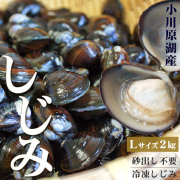 青森 しじみ貝 販売 送料無料 【小川原湖産 冷凍しじみ Lサイズ2kg（500g×4パック）】 便利な小分けタイプ 旨みたっぷり濃厚な出汁が出る小川原湖産のしじみ貝[※冷凍便][※他商品との同梱不可]