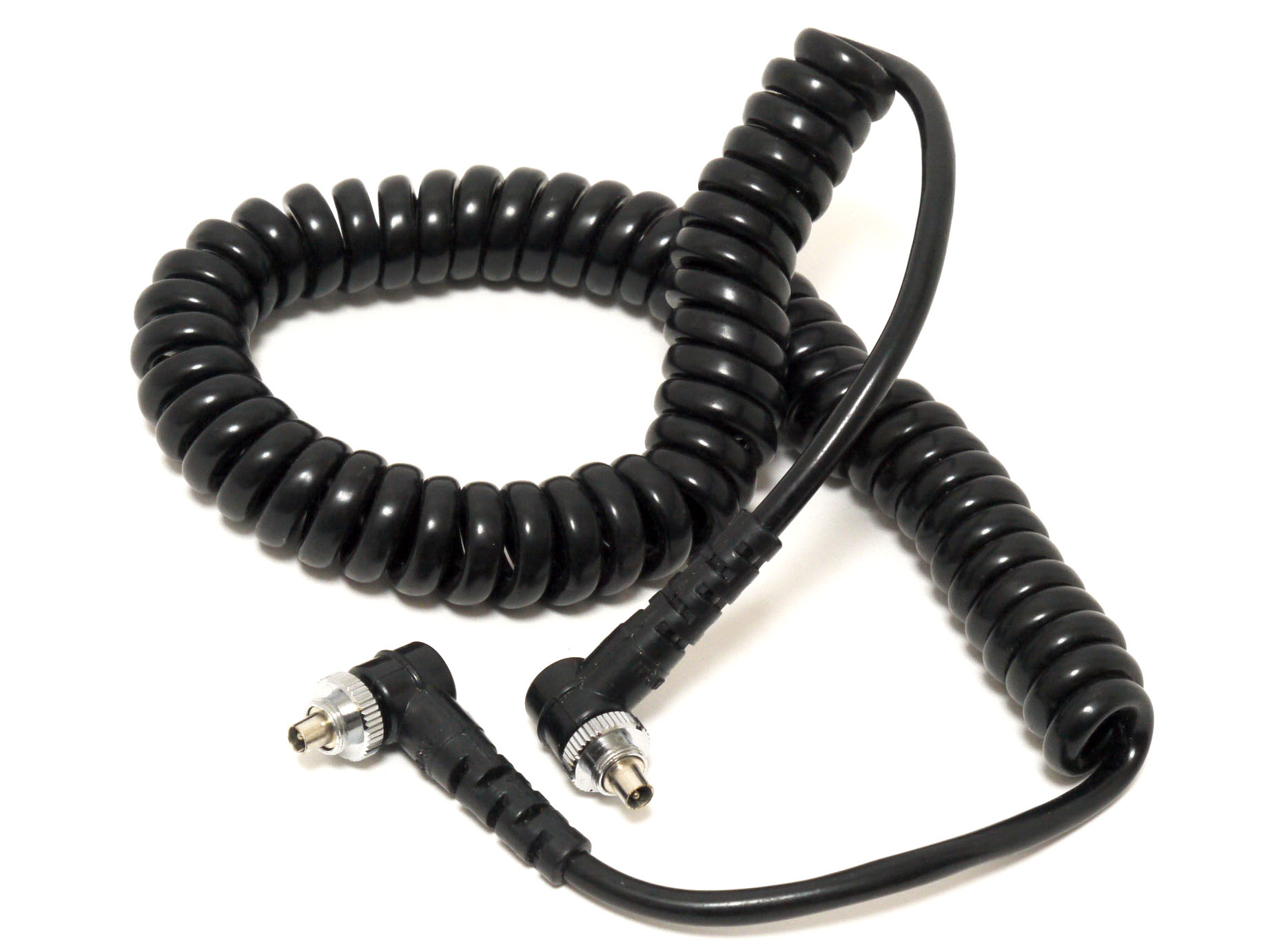 日本製 ニコン風 スパイラルシンクロコード 2m