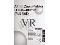 ニコン AF VR ED80-400mm4.5-5.6D 使用書