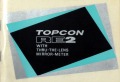 トプコン　RE ２　英文　取り説・使用書