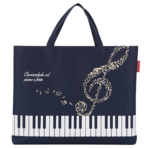 Piano line ハミングレッスンバッグ お取り寄せ商品 引き出物 記念品 音楽雑貨 音符 ピアノモチーフ ト音記号 ピアノ雑貨