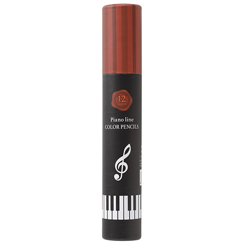 Piano line 色鉛筆12色 お取り寄せ商品 音楽雑貨 音符 ピアノモチーフ ト音記号 ピアノ雑貨 卒園記念 入学 卒業記念