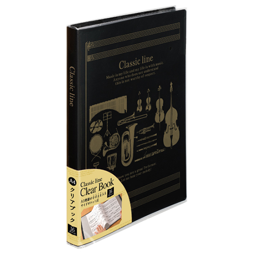 クリアブック Classic line お取り寄せ商品 引き出物 記念品 音楽雑貨 音符 ピアノモチーフ ト音記号 ピアノ雑貨