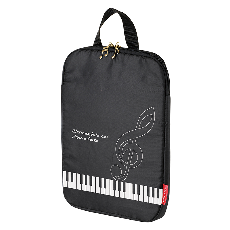Piano line ランドセル対応タブレットケース(レガート)♪　※お取り寄せ商品 引き出物 記念品 音楽雑貨 音符 ピアノモチーフ ト音記号 ピアノ雑貨